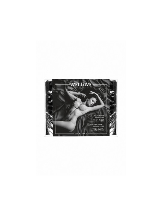 imports Drap Vinyle noir 220 x 200 cm - Fetish Tentation  31,20 €