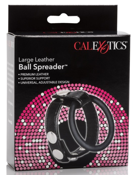 imports Cockring à pressions Ball Spreader Large 43mm Ce double anneau Ball Leath de la marque Calexotics est un accessoire conç