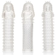 Penis extension Kit of 3 Ribbed Extend 14 x 4cm Precautions for use: Clean after use Preferably use a water-based lubricant Stor