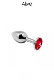 Sextoys en Métal Plug métal bijou rouge S - Alive  10,30 €