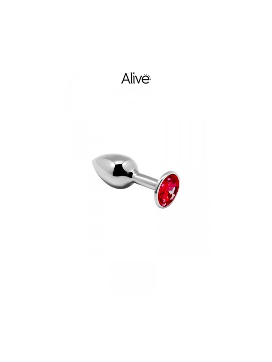 Sextoys en Métal Plug métal bijou rouge S - Alive  10,30 €