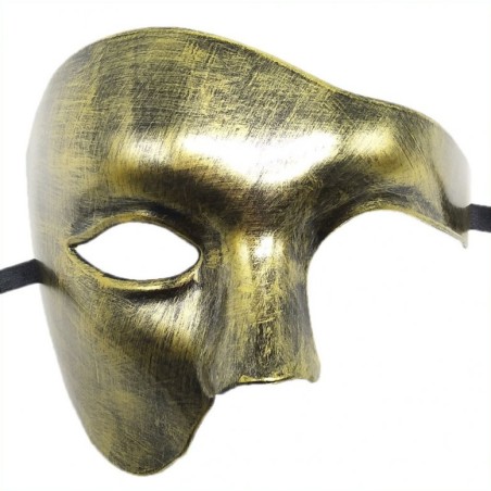 imports Masque Milo Doré Masque avec une forme qui couvre la moitié du visage. En plastique ABS Dimensions : 18 x 15cm 37,96 €